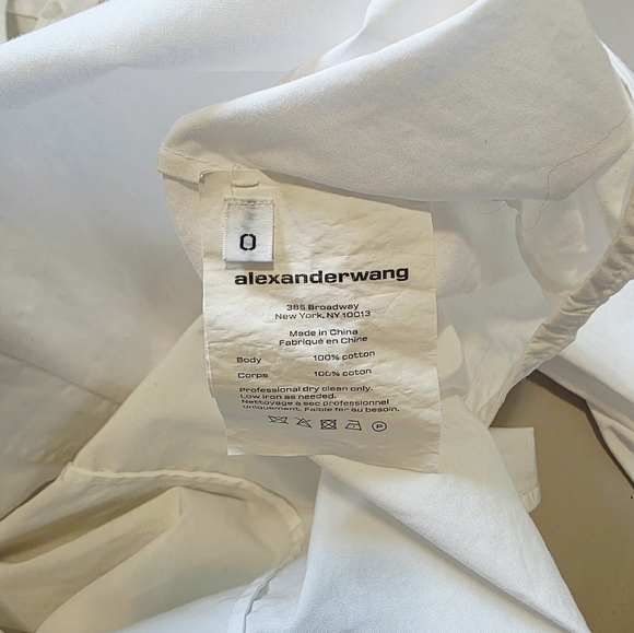 T by Alexander Wang White Shirt Dress - Picture 11 of 11